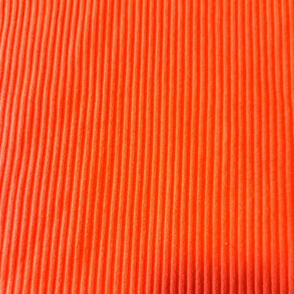 H&M bright orange rib knit half zip bodycon mini dress NWT - Picture 3 of 7